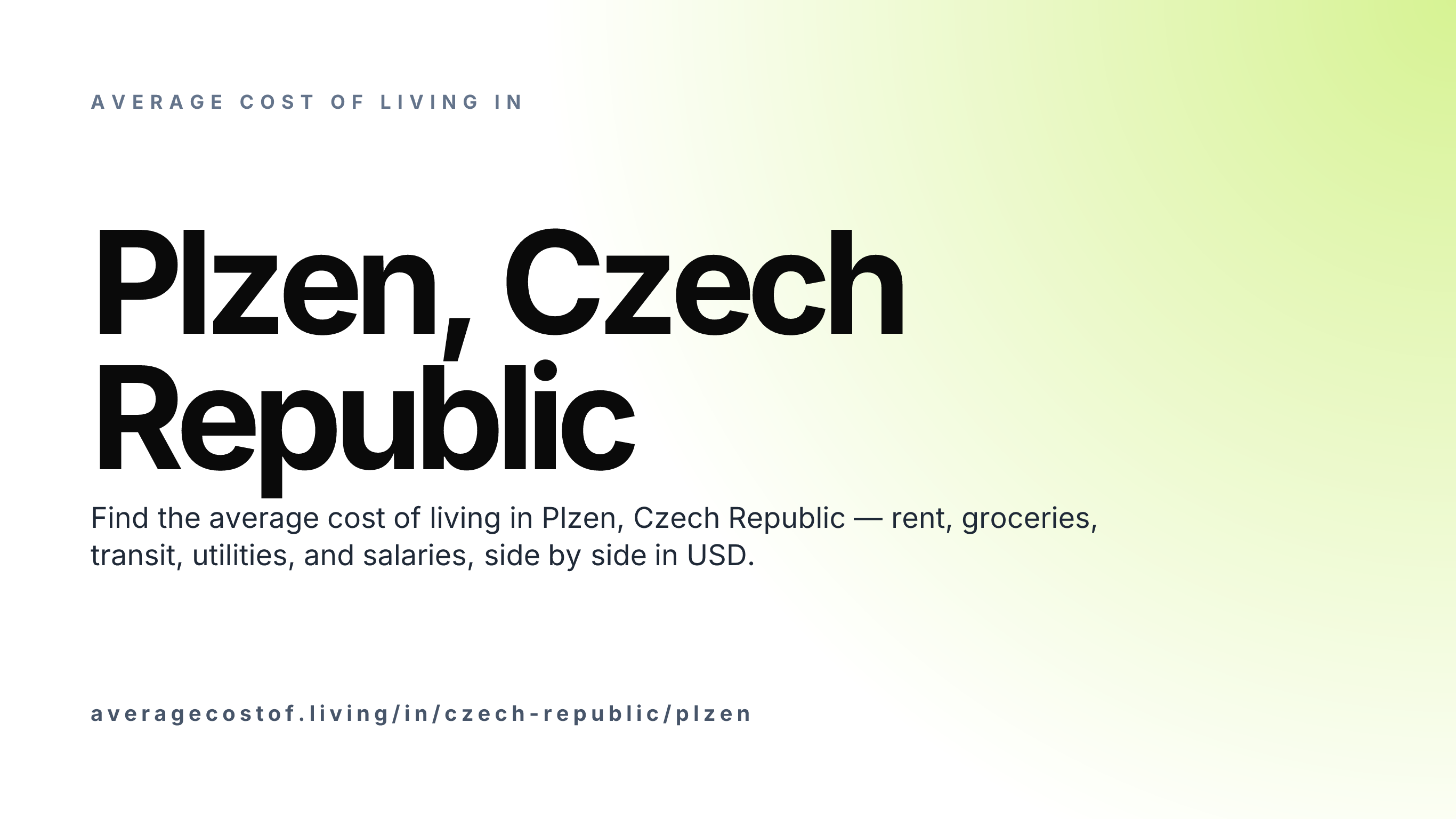 Cost of living in Plzen, Czech Republic — monthly rent, food, transport, utilities, and salary breakdown in USD.