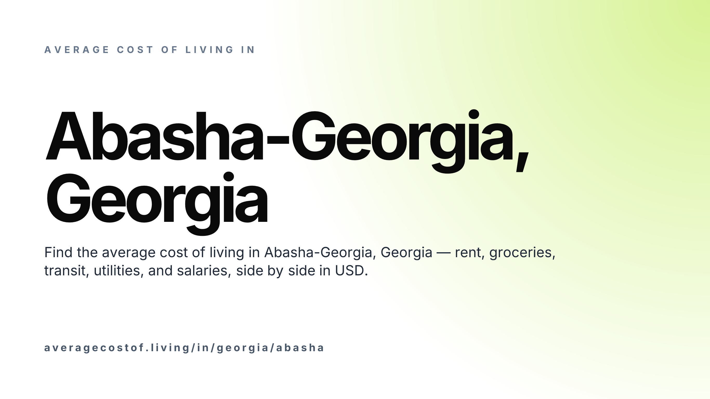 Cost of living in Abasha-Georgia, Georgia — monthly rent, food, transport, utilities, and salary breakdown in USD.
