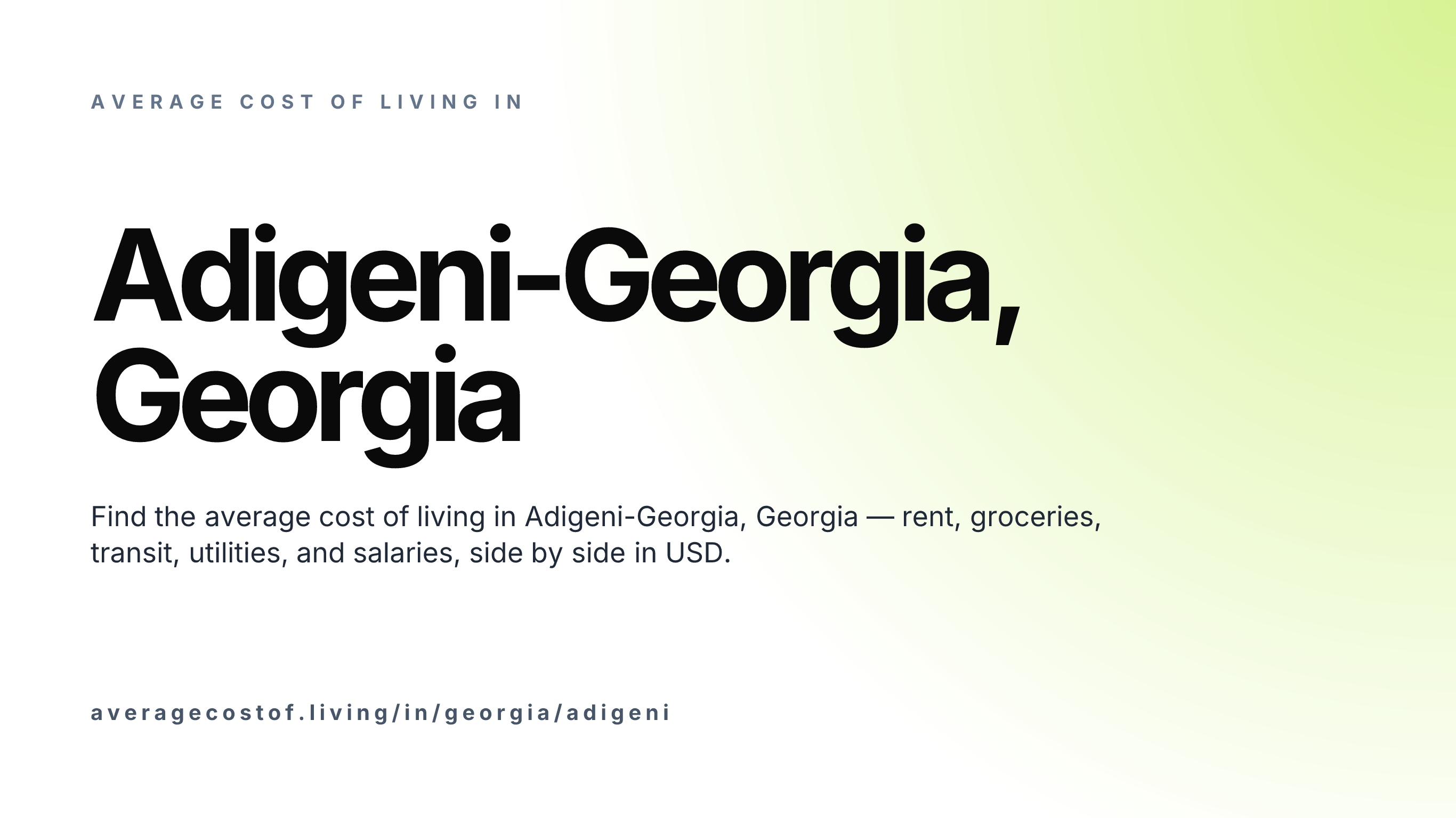 Cost of living in Adigeni-Georgia, Georgia — monthly rent, food, transport, utilities, and salary breakdown in USD.