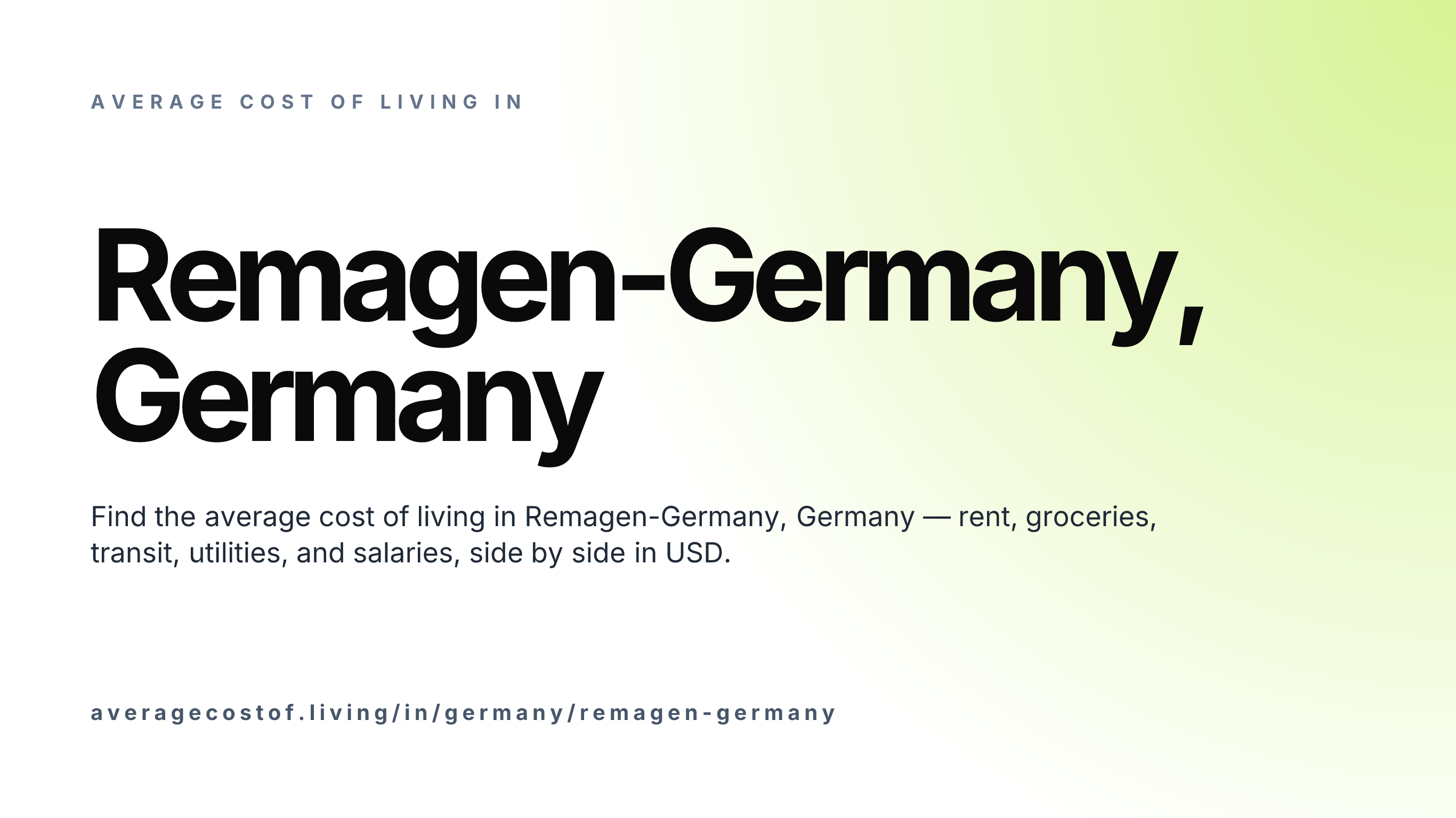 Cost of living in Remagen-Germany, Germany — monthly rent, food, transport, utilities, and salary breakdown in USD.