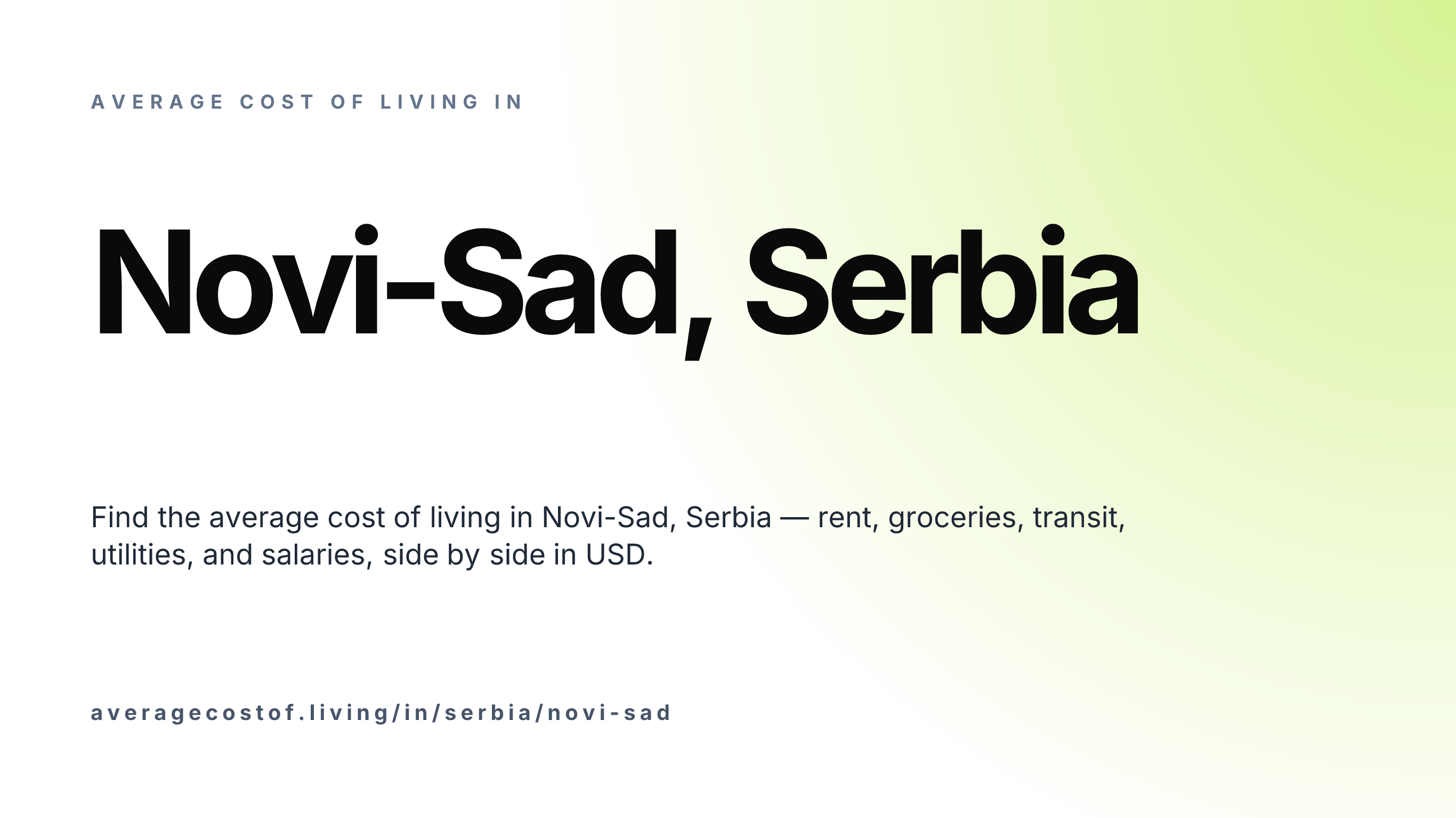 Cost of living in Novi-Sad, Serbia — monthly rent, food, transport, utilities, and salary breakdown in USD.