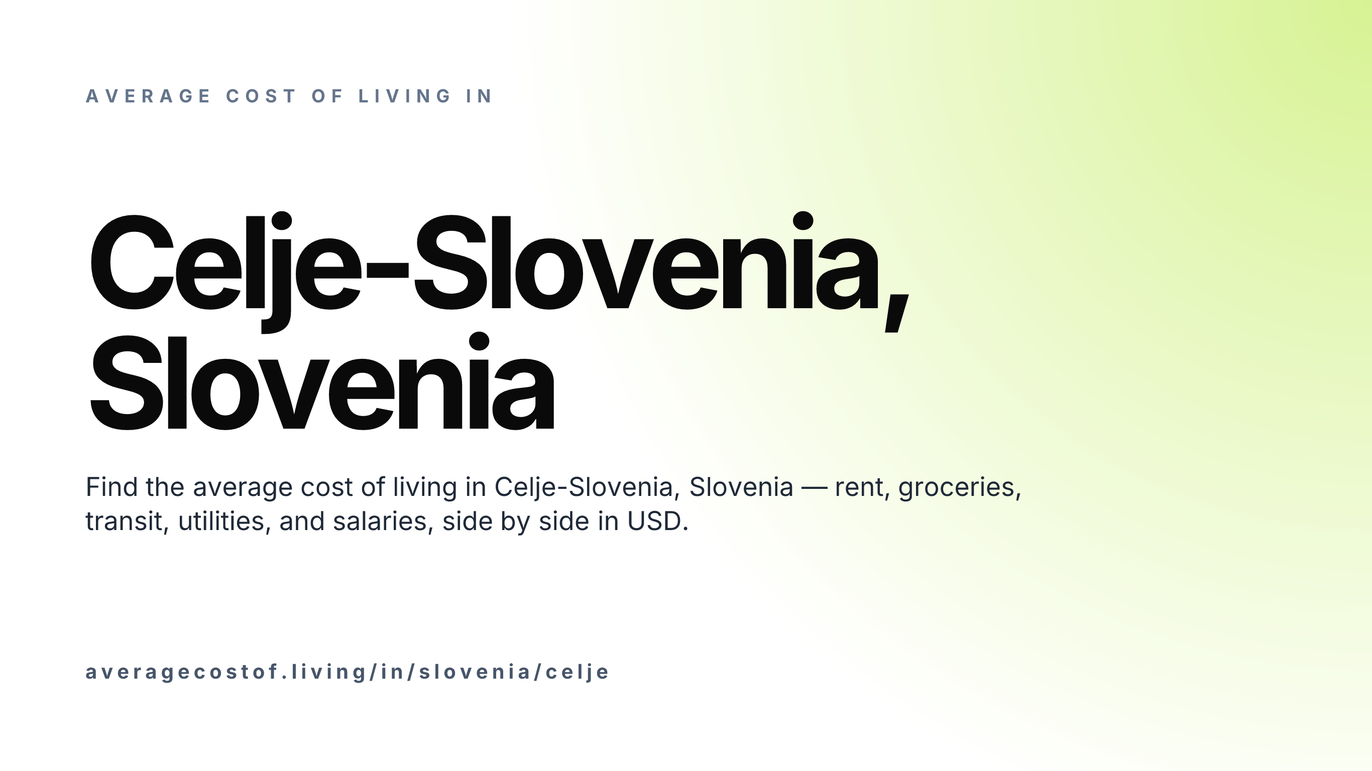 Cost of living in Celje-Slovenia, Slovenia — monthly rent, food, transport, utilities, and salary breakdown in USD.